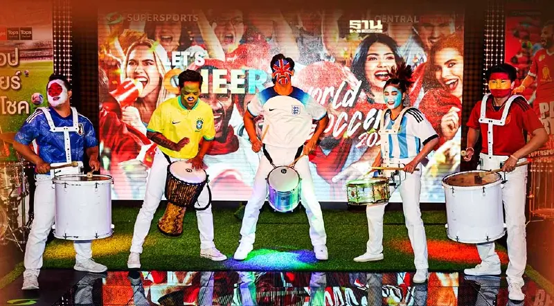 เด้งรับฟุตบอลโลก 2022  “ซูเปอร์สปอร์ต” อัดกิจกรรมกระทบไหล่ซุปตาร์