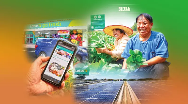 “โลตัส” ทุ่ม 1.5 หมื่นล้านต่อปี สร้างธุรกิจยั่งยืนสู่ Net Zero “โลตัส” ทุ่ม 1.5 หมื่นล้านต่อปี สร้างธุรกิจยั่งยืนสู่ Net Zero