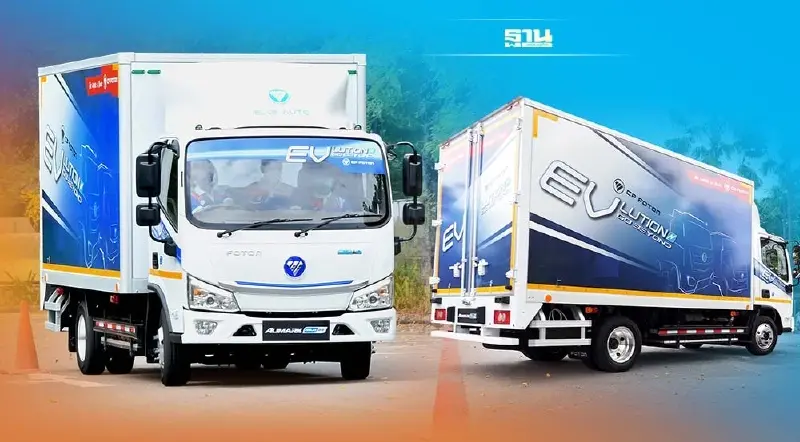 ซีพี ขายรถบรรทุก 6 ล้อ EV วิ่งได้ 200 กม. Foton Aumark iBlue 85