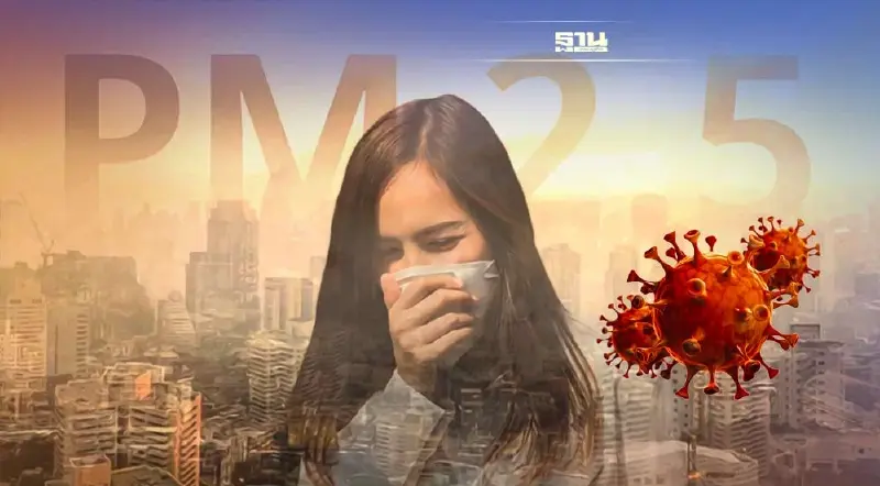 เตือน! PM2.5 เพิ่มความเสี่ยงต่อการติดเชื้อโควิด-19