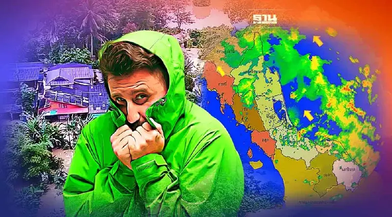 เช็คเรดาร์ฝนภาคใต้ ตกหนัก ลมกระโชกแรง เสี่ยงน้ำท่วมฉับพลัน