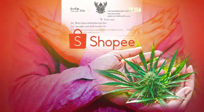 สั่ง "Shopee" ระงับโฆษณาร้านขาย "ช่อดอกกัญชา" สั่ง "Shopee" ระงับโฆษณาร้านขาย "ช่อดอกกัญชา"