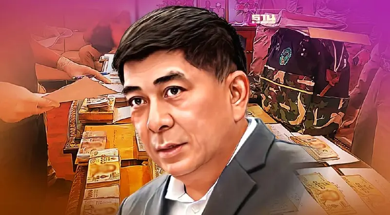ล่อซื้อเงินใต้โต๊ะ 9.8 หมื่น  เจอซุกเงินก้อนโต 5 ล้าน