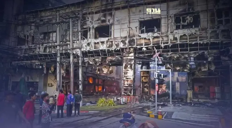 ประมวลภาพไฟไหม้ บ่อนกาสิโน แกรนด์ไดมอนด์ เสียชีวิตแล้ว 3 ราย
