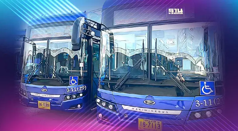 ‘ไทย สมายส์บัส’ เปิดรถเมล์ไฟฟ้าเพิ่ม 2 สาย