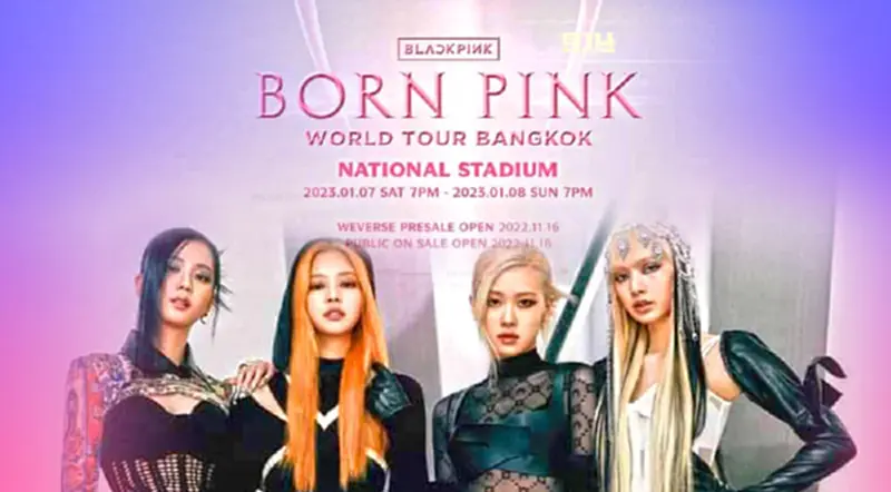 คอนเสิร์ต BLACKPINK BORN PINK BANGKOK เช็คตารางโชว์-แผนผังงานที่นี่ คอนเสิร์ต BLACKPINK BORN PINK BANGKOK เช็คตารางโชว์-แผนผังงานที่นี่