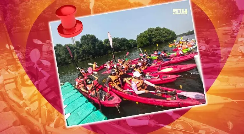 พายเรือคายัคเก็บขยะรักษ์ป่ากลางเมืองระยอง พายเรือคายัคเก็บขยะรักษ์ป่ากลางเมืองระยอง