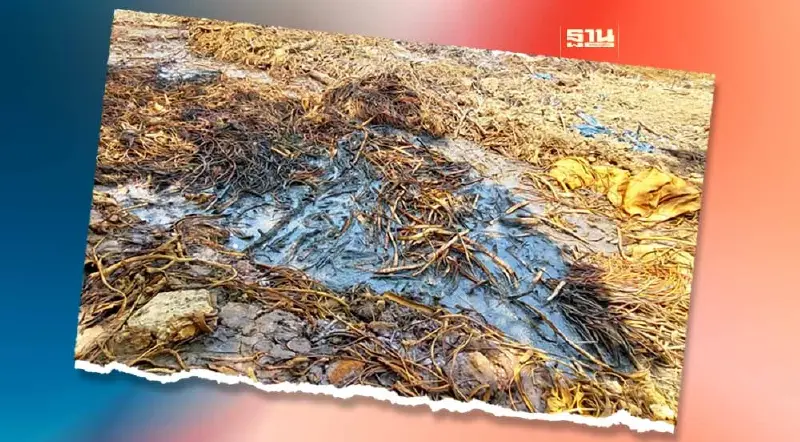 คพ. ตรวจพบกากของเสียลักษณะสีส้มต.ภาชี เชื่อมโยง บริษัทเอกอุทัย