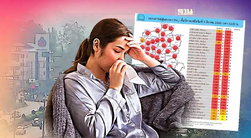 ภาคเหนืออ่วม 4-10 มี.ค.ฝุ่นละออง PM2.5 เกินค่ามาตรฐาน