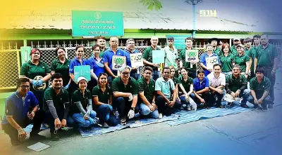 พนักงานจิตอาสา CPF ส่งมอบน้ำใจ-กำลังใจให้ “ครูเชาว์” เติมเต็มเพื่อสังคม