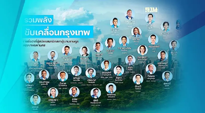 ปชป.คึกคัก ประเดิมเปิดตัว 33 ผู้สมัคร ส.ส.กทม. ครบทุกเขตพรรคแรก