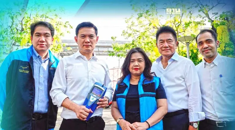 ปชป.ลงพื้นที่วัดค่า PM 2.5 ที่ศูนย์ราชการแจ้งวัฒนะ ประกาศดันกม.อากาศสะอาด