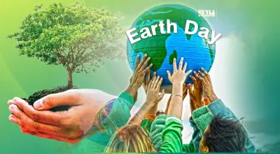 นักกิจกรรมรวมตัวรณรงค์ลดโลกร้อน เนื่องในวันคุ้มครองโลก 22 เม.ย.