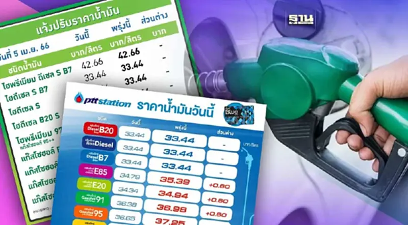 ราคาน้ำมันพรุ่งนี้2566 ปตท. บางจาก ขึ้น 60 สต. ลิตรละกี่บาทเช็คเลย ราคาน้ำมันพรุ่งนี้2566 ปตท. บางจาก ขึ้น 60 สต. ลิตรละกี่บาทเช็คเลย
