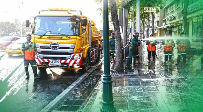 กทม.ลุย Big Cleaning Day ล้างทางเท้าทุกวันเสาร์ หวังลดฝุ่นทั่วเมืองกรุง กทม.ลุย Big Cleaning Day ล้างทางเท้าทุกวันเสาร์ หวังลดฝุ่นทั่วเมืองกรุง