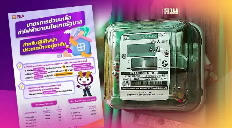 ส่วนลดค่าไฟจากรัฐบาล 2566 กฟภ.แจ้งมาตรการช่วยเหลือผู้ใช้ไฟฟ้า ส่วนลดค่าไฟจากรัฐบาล 2566 กฟภ.แจ้งมาตรการช่วยเหลือผู้ใช้ไฟฟ้า