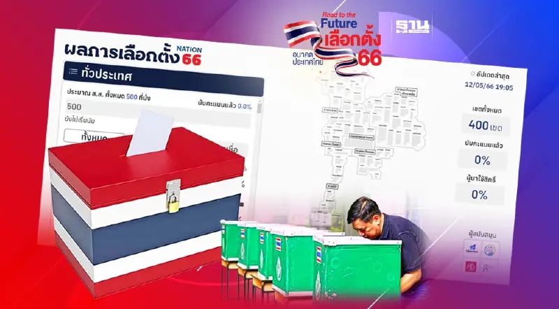 ผลเลือกตั้งล่าสุด การนับคะแนนเลือกตั้ง ส.ส. 14 พ.ค. 66