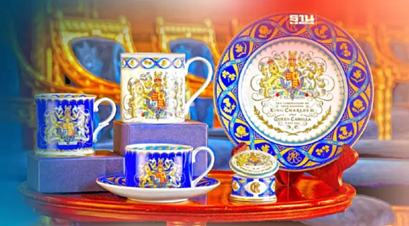 ชมความงามชุดถ้วยชา ของที่ระลึกพระราชพิธีบรมราชาภิเษกฯคิงชาร์ลส์ ชมความงามชุดถ้วยชา ของที่ระลึกพระราชพิธีบรมราชาภิเษกฯคิงชาร์ลส์