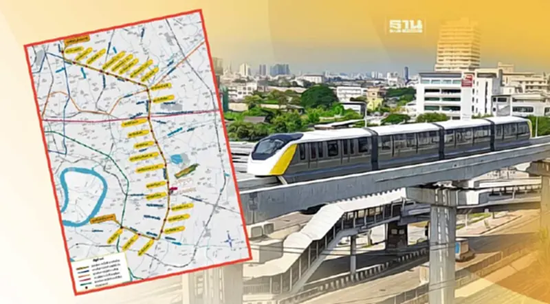 เปิดเส้นทางรถไฟฟ้าสายสีเหลือง 23 สถานี เตรียมเปิดวิ่งฉิว 3 มิ.ย.นี้ เปิดเส้นทางรถไฟฟ้าสายสีเหลือง 23 สถานี เตรียมเปิดวิ่งฉิว 3 มิ.ย.นี้