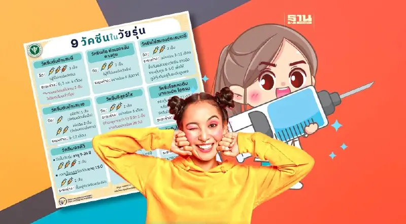ส่อง 9 วัคซีนที่วัยรุ่นควรต้องฉีด มีชนิดไหนบ้าง ฉีดอย่างไร เช็คที่นี่