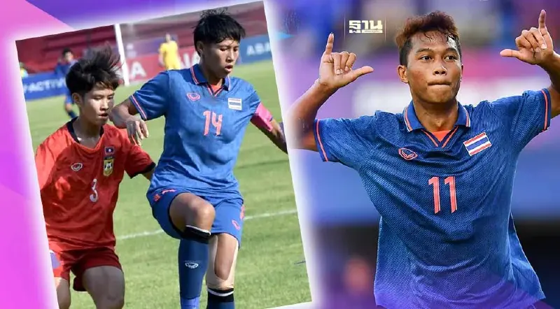 บอลไทยซีเกมส์ 2023 ชบาแก้ว ถล่ม ลาว -ช้างศึก ชนะ มาเลเซีย