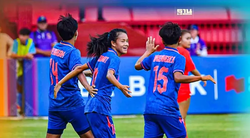 บอลหญิงทีมชาติไทย ถล่ม สิงคโปร์ ศึกซีเกมส์ 2023 นัดแรก รอบแบ่งกลุ่ม บอลหญิงทีมชาติไทย ถล่ม สิงคโปร์ ศึกซีเกมส์ 2023 นัดแรก รอบแบ่งกลุ่ม