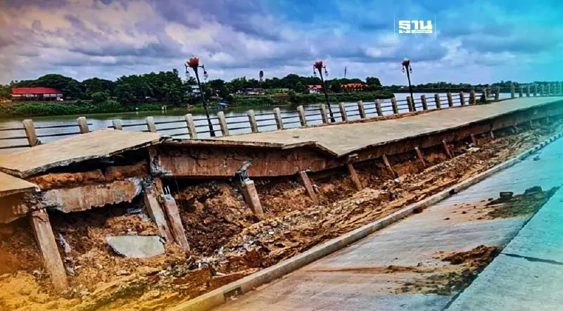 กรมโยธา เร่งแก้ปัญหาเขื่อนป้องกันตลิ่งริมแม่น้ำมูลทรุดตัว 