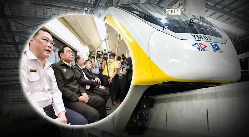 เริ่มแล้ว นายกฯ เปิดหวูดรถไฟฟ้าสายสีเหลือง ครบ 23 สถานี