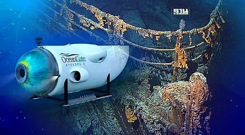 เรือดำน้ำ Titan ที่หายไป : เปิดภาพจำลองความลึกซากเรือไททานิค