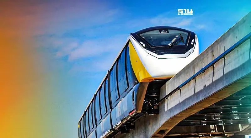 ผ่าแนวเส้นทาง-จุดเชื่อมต่อ “รถไฟฟ้าสายสีเหลือง”  โมโนเรลสายแรกในไทย