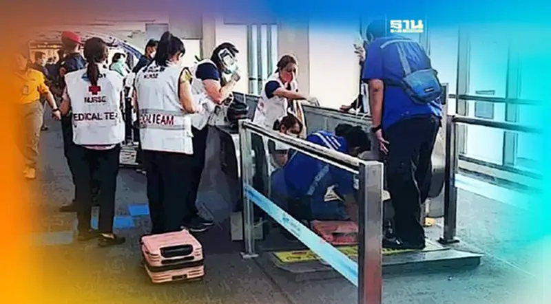 วุ่น ! ผู้โดยสารถูกทางเลื่อนสนามบินดอนเมือง ดูดขาขาด สนามบินแจงสาเหตุแล้ว วุ่น ! ผู้โดยสารถูกทางเลื่อนสนามบินดอนเมือง ดูดขาขาด สนามบินแจงสาเหตุแล้ว
