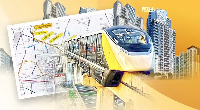 19 มิ.ย.นี้ นายกฯ กดปุ่มเดินรถไฟฟ้าสายสีเหลือง ลาดพร้าว-สำโรง 23 สถานี