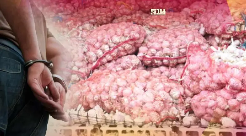 จับจริง! สกัดลักลอบขนย้ายกระเทียมเถือน2.7หมื่นกิโลกรัม