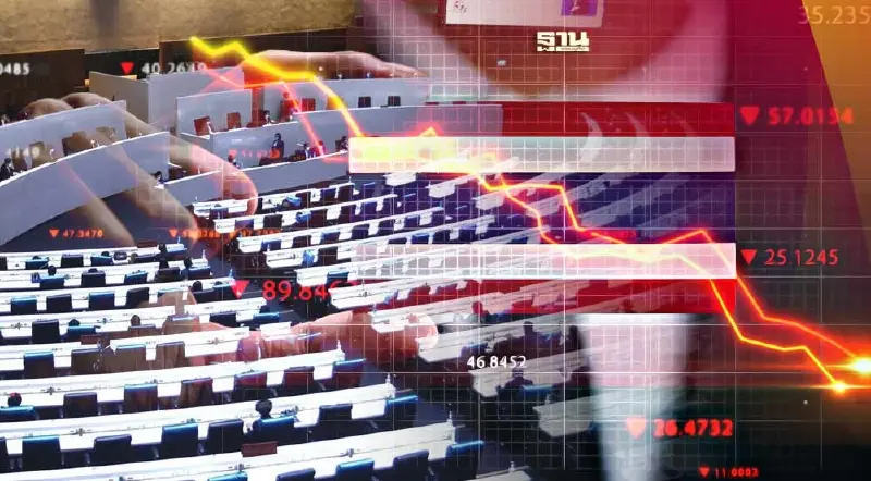 สุญญากาศทางการเมือง ทุบตลาดหุ้นไทยทรุดต่อเนื่อง