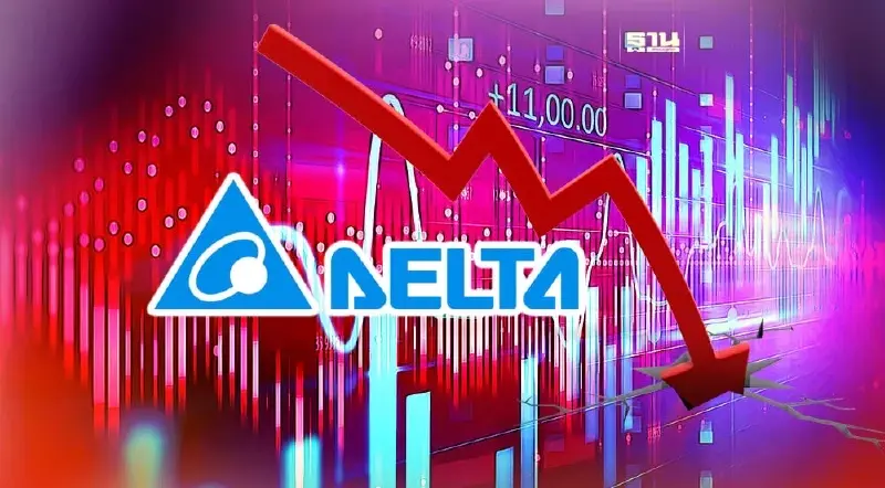 หุ้น DELTA ล่าสุดร่วง 16.81% ฉุด SET ร่วงตาม 11.50 จุด