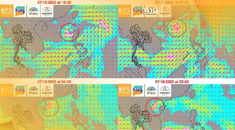 จับตาพายุหมุนเขตร้อนวันที่ 15 ก.ค.นี้ กระทบไทยหรือไม่ เช็คเลย
