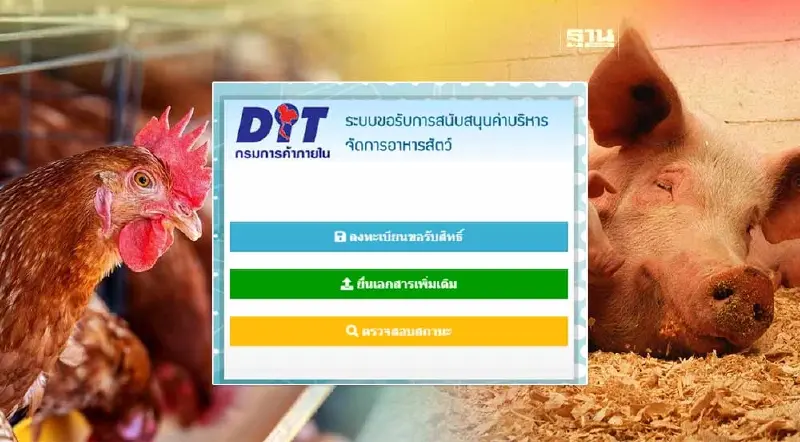 เช็คเงื่อนไขเกษตรกร รับเงินอุดหนุนอาหารสัตว์ รายละไม่เกิน 10,000 บาท