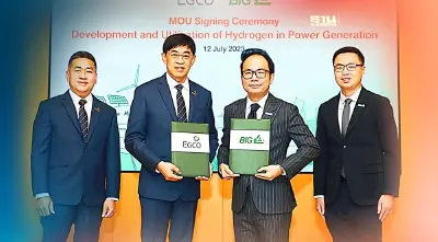 เอ็กโก กรุ๊ป-BIG เล็งผลิตไฟฟ้าจากไฮโดรเจนมุ่งเป้าสังคมคาร์บอนต่ำ