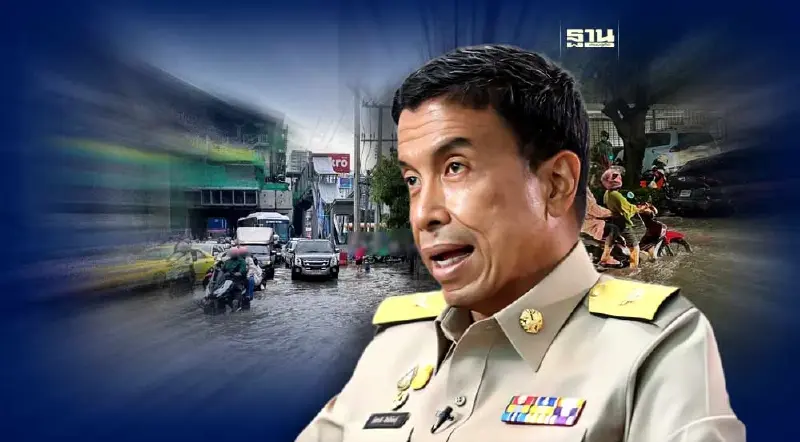 “ชัชชาติ” เร่งแก้ปัญหาน้ำท่วมขังหลังฝนถล่มกทม.ทำถนนหลายสายกลายเป็นคลอง