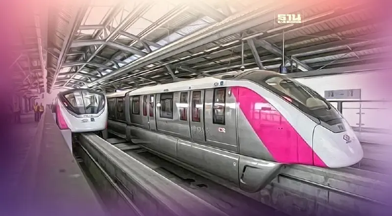 นับถอยหลัง "รถไฟฟ้าสายสีชมพู" เปิดให้บริการเมื่อไร-ผ่านเส้นทางไหนบ้าง