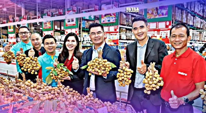 แม็คโคร-โลตัส ผนึกค้าภายใน รับซื้อลำไย 1 ล้านกิโลฯ ช่วยเกษตรกร