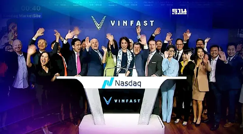 หุ้น" วินฟาสต์ (VFS)" พุ่งแรง! แซงฟอร์ด-จีเอ็ม หลังเข้าเทรด Nasdaq วันแรก