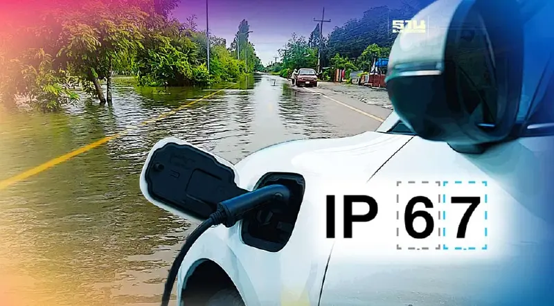 เคลียร์ข้อสงสัย ความสามารถในการขับรถยนต์ไฟฟ้า EV ลุยน้ำท่วม