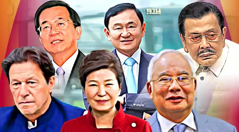 ทักษิณกลับไทย: ย้อนอดีตผู้นำประเทศเอเชียที่ถูกตัดสินจำคุกเซ่นคดีทุจริต ทักษิณกลับไทย: ย้อนอดีตผู้นำประเทศเอเชียที่ถูกตัดสินจำคุกเซ่นคดีทุจริต