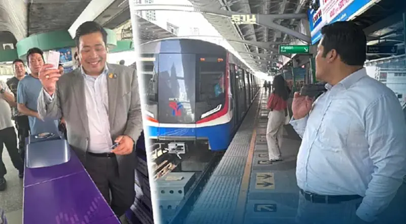 "ท่านอ้น" นั่งรถไฟฟ้า BTS ประทับใจดีกว่านิวยอร์ก "ท่านอ้น" นั่งรถไฟฟ้า BTS ประทับใจดีกว่านิวยอร์ก