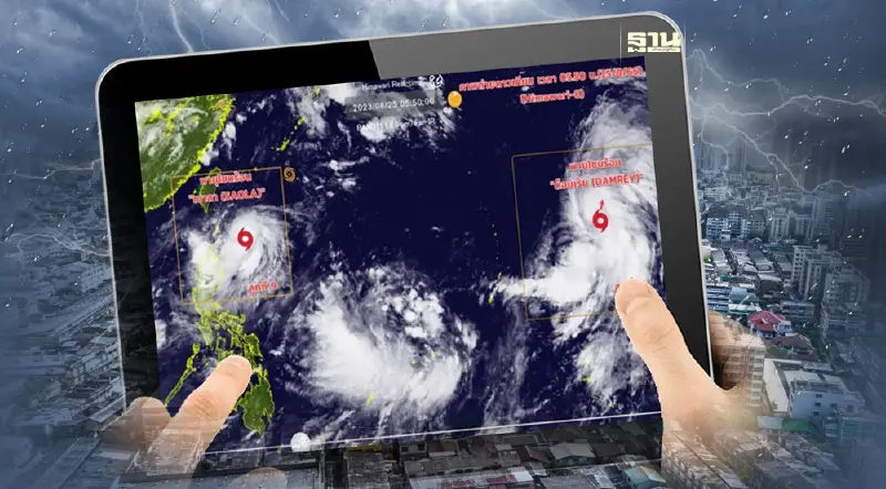 กรมอุตุนิยมวิทยา เปิดเส้นทางพายุ 2 ลูก"เชาลา"- "ด็อมเร็ย" กรมอุตุนิยมวิทยา เปิดเส้นทางพายุ 2 ลูก"เชาลา"- "ด็อมเร็ย"
