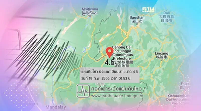 เปิดสาเหตุแผ่นดินไหว 3.3 อ.พร้าว จ.เชียงใหม่ เปิดสาเหตุแผ่นดินไหว 3.3 อ.พร้าว จ.เชียงใหม่