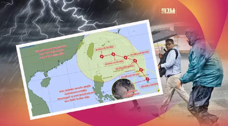 จับตาพายุโซนร้อน"โคอินุ"เช็คเส้นทางพายุที่นี่