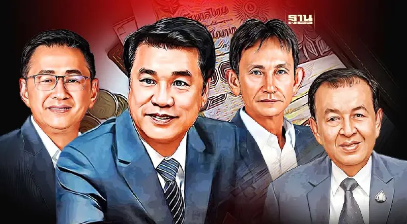 เปิดทรัพย์สิน "สุริยะ" รวยอู้ฟู่ 1,722 ล้าน "ประเสริฐ" 40 ล้าน “เกรียง"  101 ล้าน