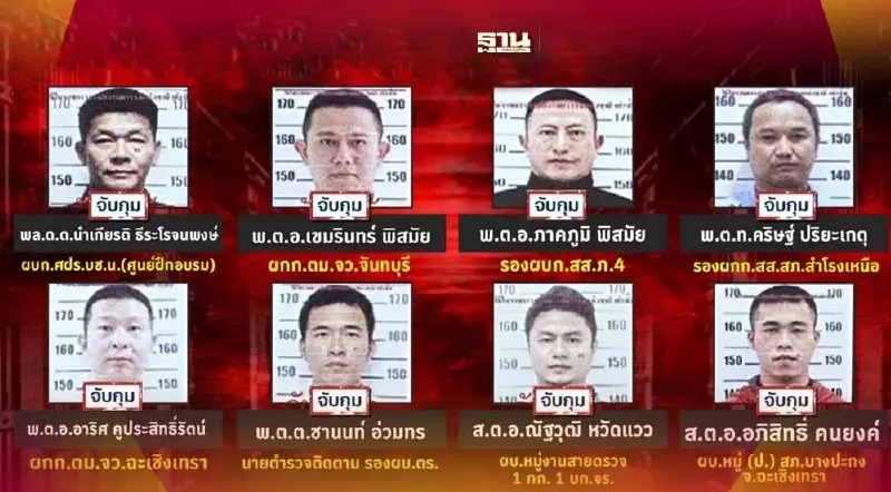 เด้ง 8 ตำรวจพัวพันเว็บพนันออนไลน์ เข้ากรุ ศปก.ตร. ขาดจากตำแหน่งเดิม